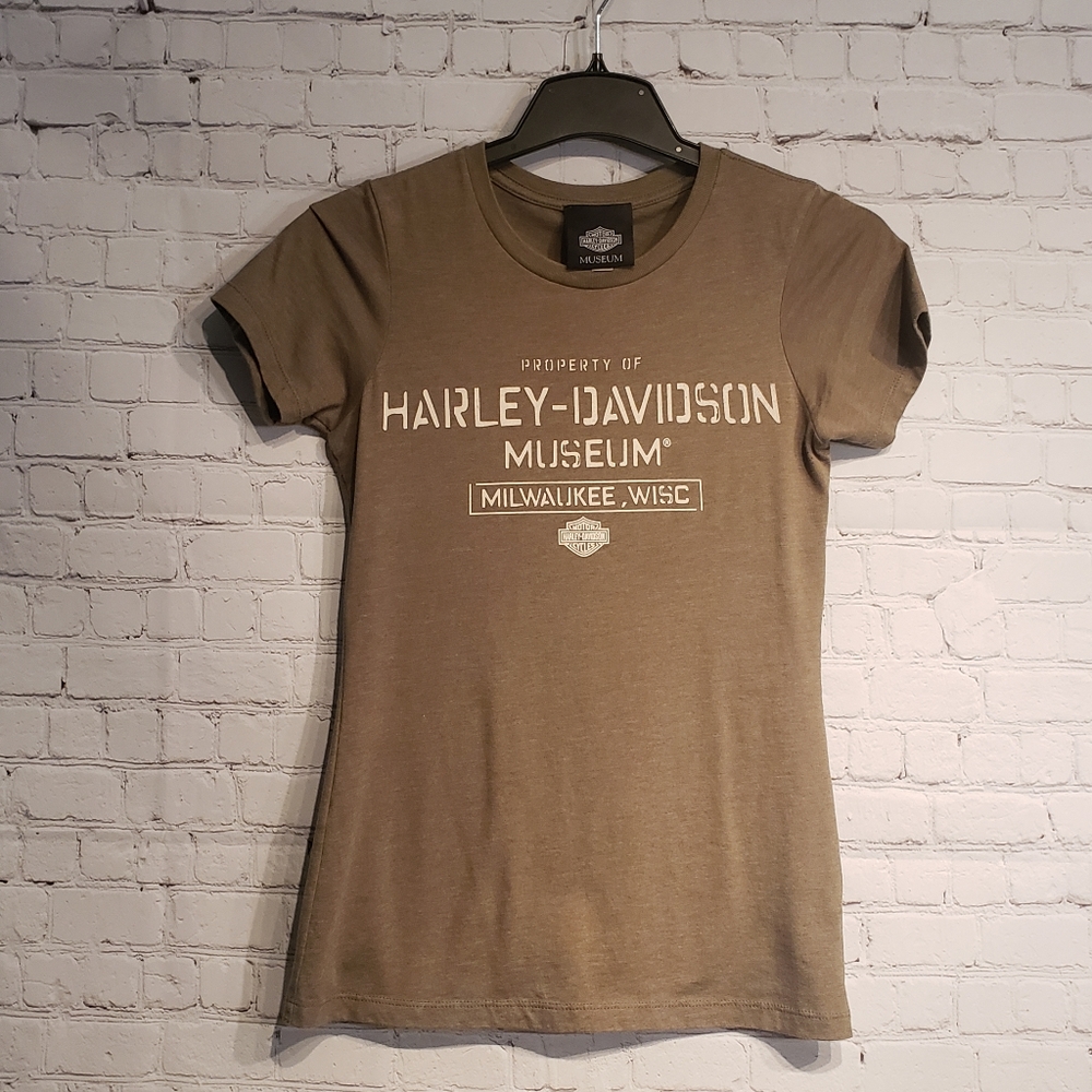 Harley Davidson Olive Green Tee S